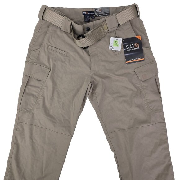 5.11 Tactical Stryke Cargo Pants Men’s 34x36 Flex-Tac Khaki Ripstop Duty 74369 - Picture 2 of 8